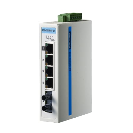 B+B Smartworx Proview, 4+1Smf 10/100Mbps Switch W/St, -40-75 EKI-5525SI-ST-AE